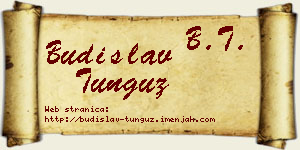 Budislav Tunguz vizit kartica